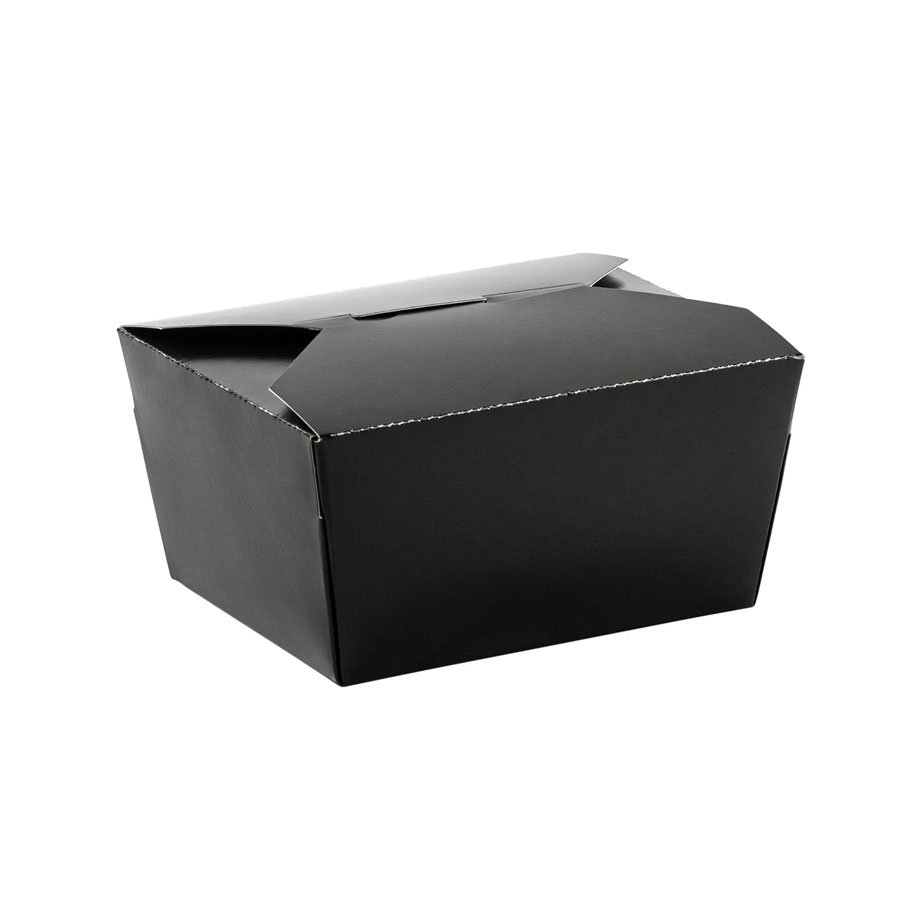 #1 BLACK PAPER TAKE-OUT BOX 5"x4.5"x2.5"