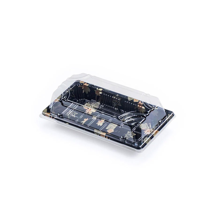 #1 PET SUSHI CONTAINER WITH LID 6.5"×3.5"×2"