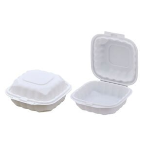 Hinged Lid To-Go Container Large 6"
