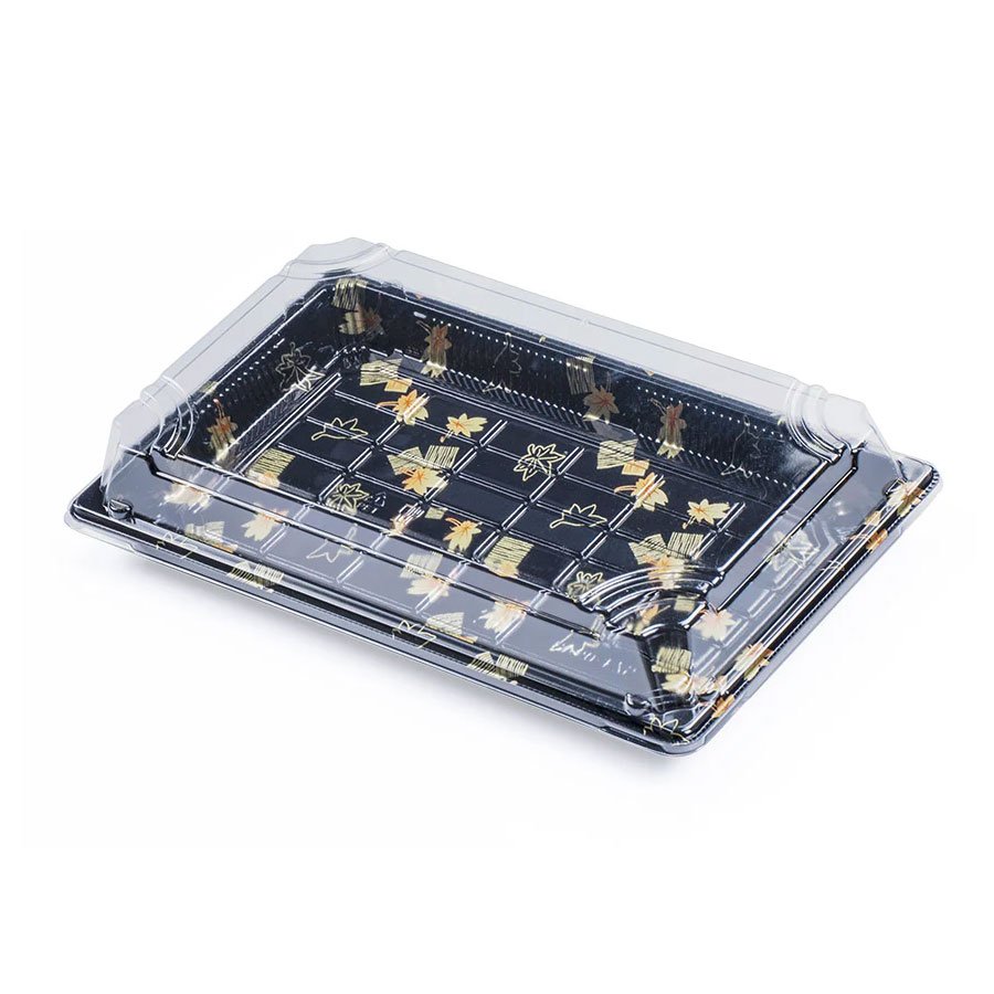 #9 PET SUSHI CONTAINER WITH LID 9.4"×5.7"×2"