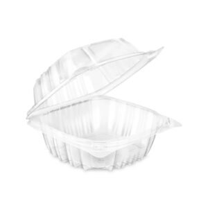 5"x2" Sol-Pak Hinged Container, Clear & Deep
