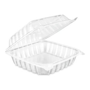 6" Sol-Pak Clear Hinged Heavy Duty Container
