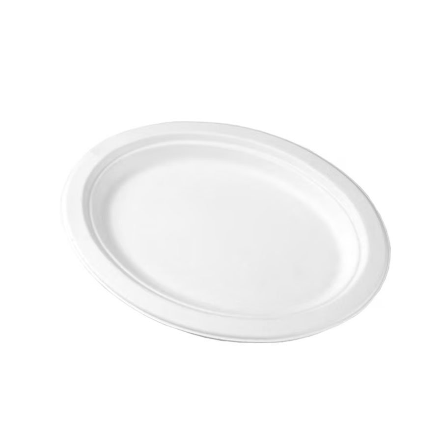 Sunset PFAS White Plate 125 CT 7"x10"-10"x12"