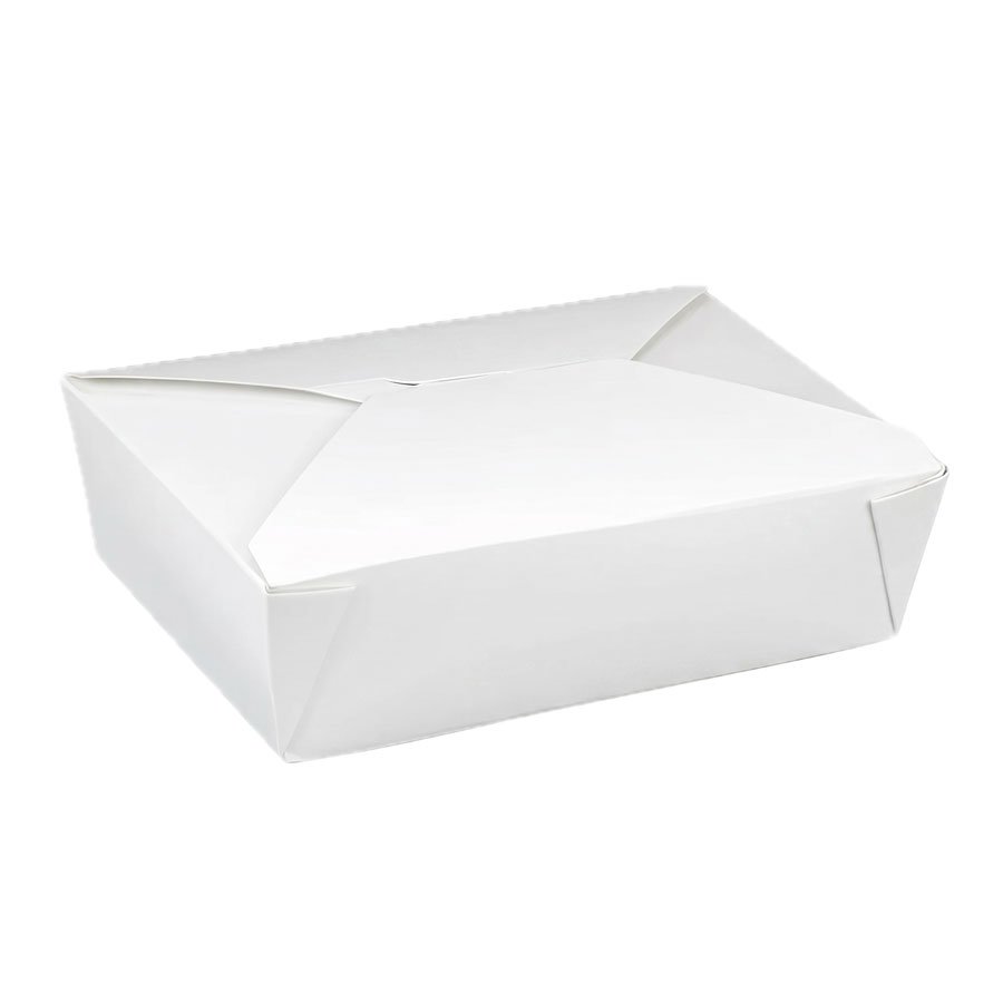 #2 WHITE PAPER TAKE-OUT BOX 8.5"x6.25"x1.875"