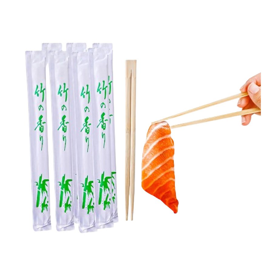 BAMBOO CHOPSTICKS PAPER WARPPED TWIN