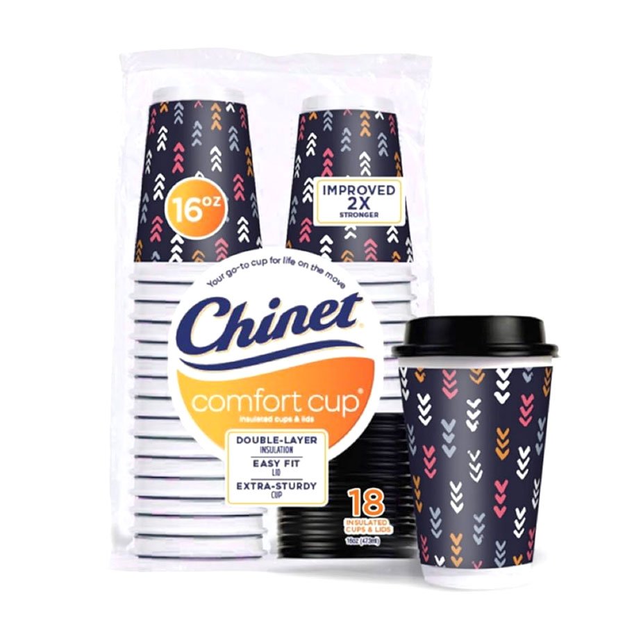 Chinet Comfort 16 oz Cup & Lid
