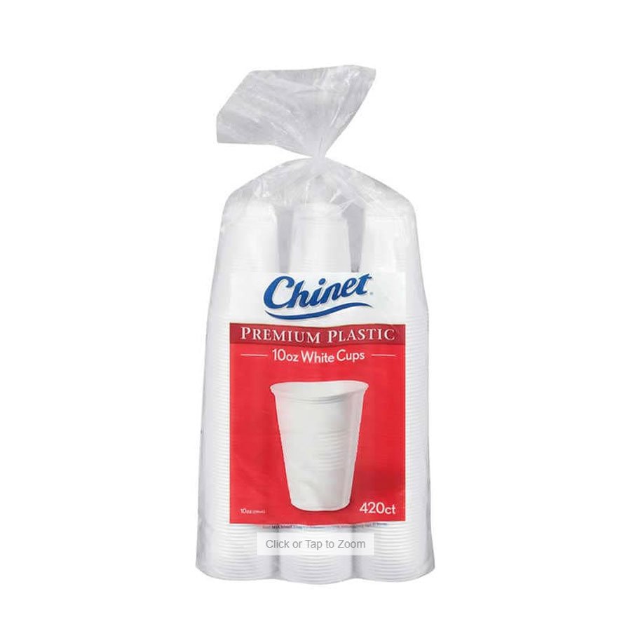 Chinet Premium 10 oz Plastic Cup White
