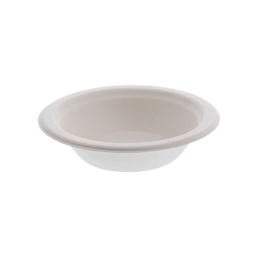 Compostable molded fiber White PFAS Free Bowl