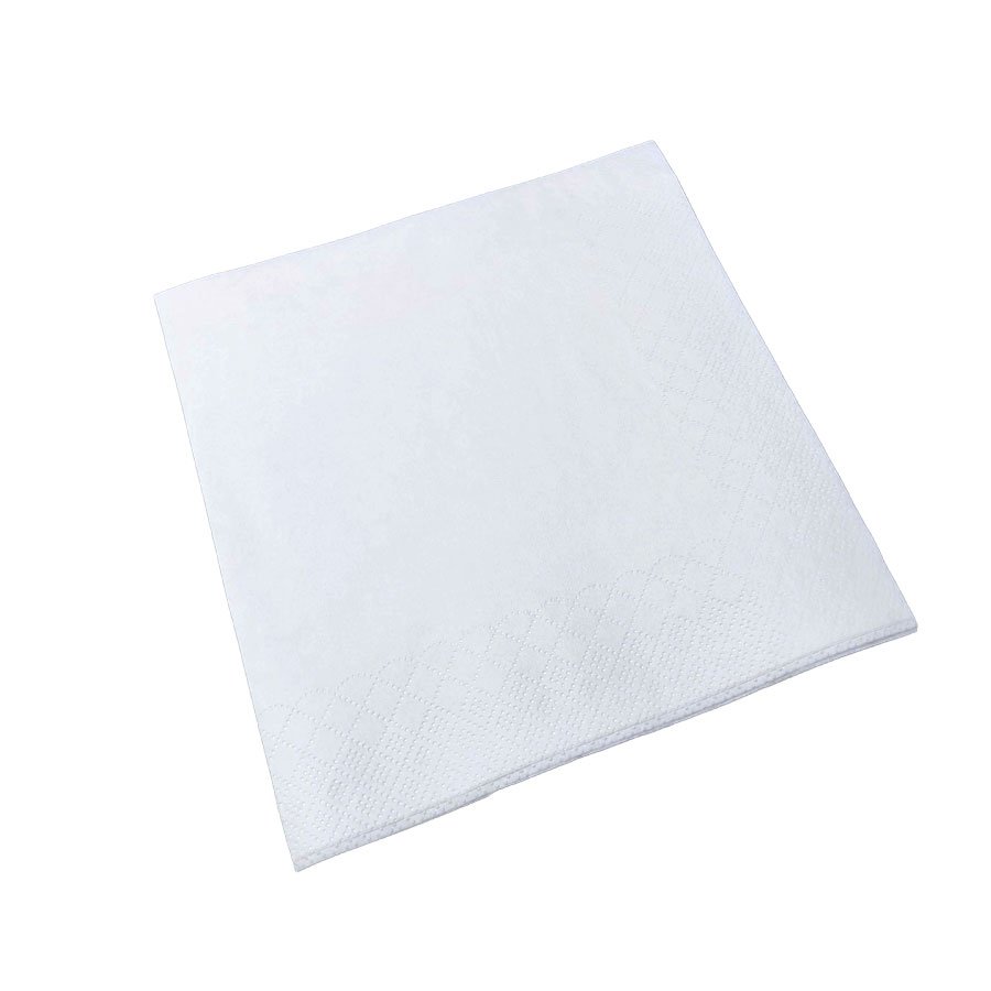 LUNCH NAPKINS V. WHITE 2 PLY -1/4 FOLD
