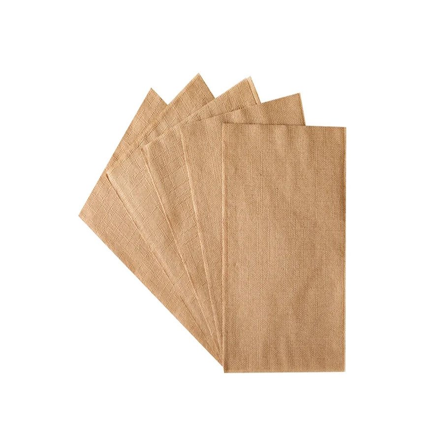 INTERFOLD NAPKIN 2 PLY BROWN 7.9"×6.5"