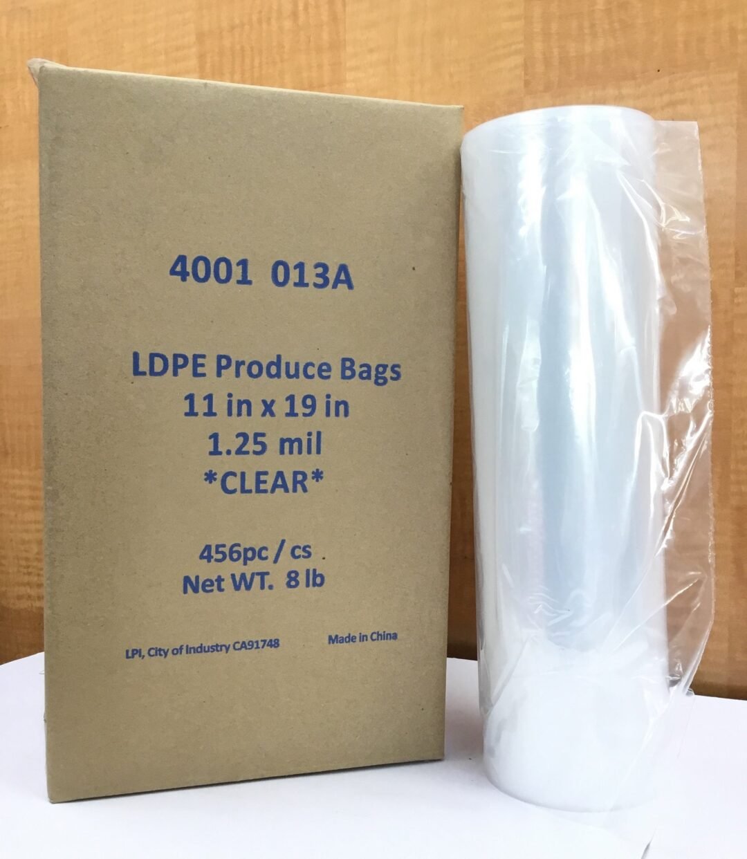 LDPE ROLL BAGS 1.25MIL 4 ROLLS 8LB