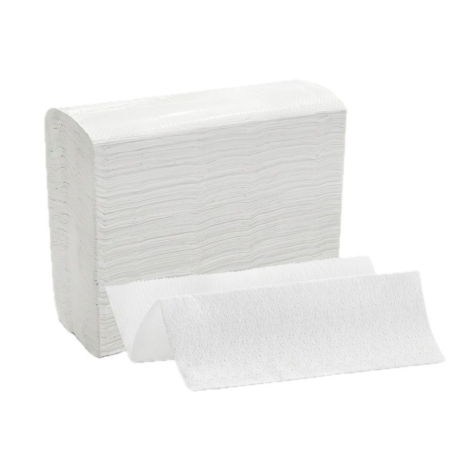 WHITE MULTIFOLD HAND TOWEL 1 PLY 9.25"×9"