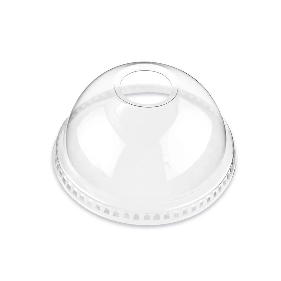 DOME LID WTH HOLE 12-24OZ
