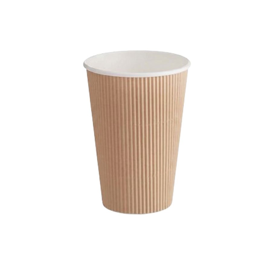 DOUBLE WALL RIPPLE KRAFT PAPER HOT CUP