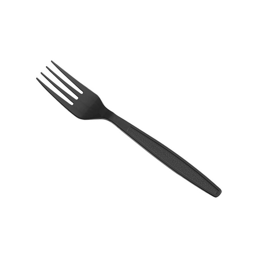 BLACK HEAVY DUTY WEIGHT PLASTIC FORK