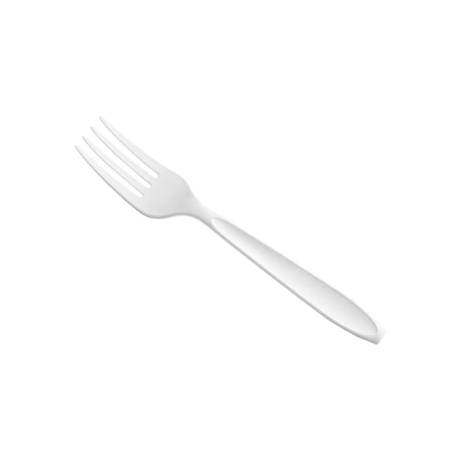 WHITE HEAVY WEIGHT PLASTIC FORK