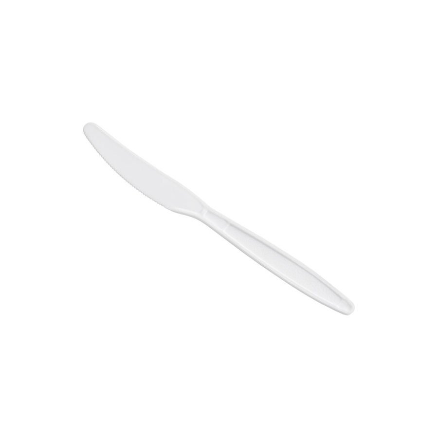 WHITE HEAVY WEIGHT PLASTIC KNIFE
