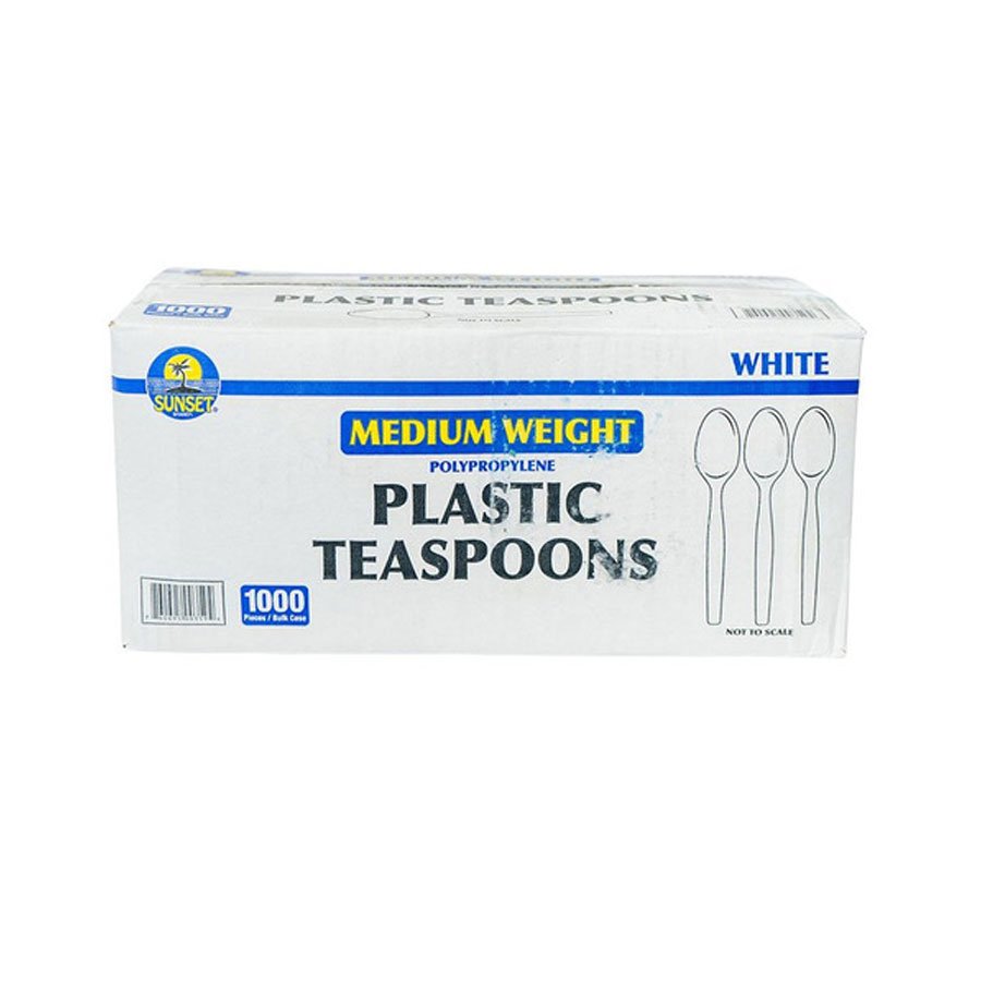 MEDIUM WEIGHT PLASTIC TEA SPOON