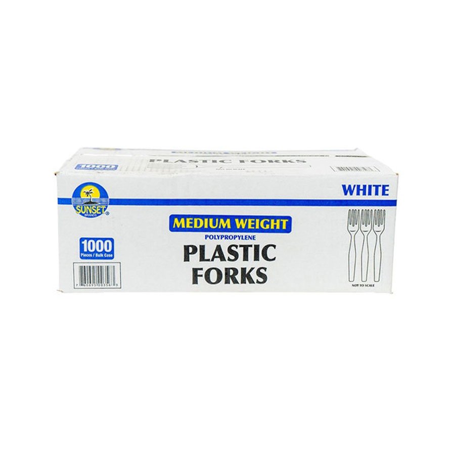 MEDIUM WEIGHT WHITE PLASTIC SPORK
