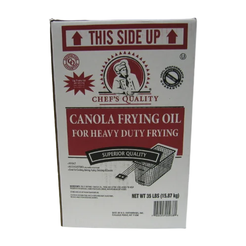 Canola Frying Oil for Heavy Duty Frying - 35 lbs
