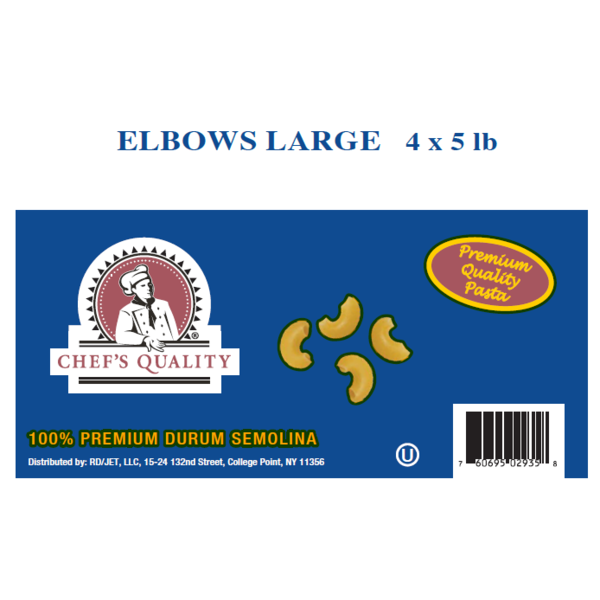 Elbow Pasta, Large - 2/10 lbs