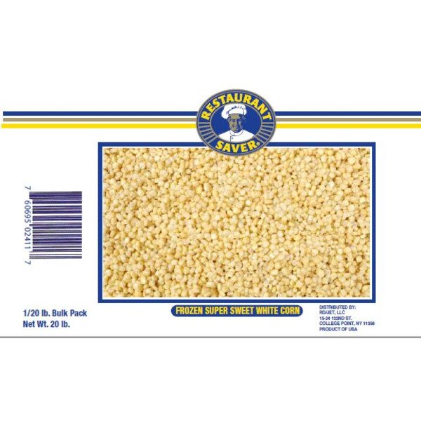 Super Sweet Cut White Corn - 20 lb