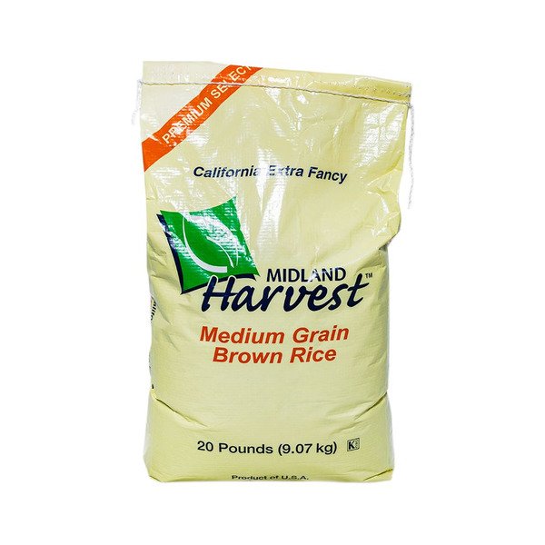 Medium Brown Rice - 20 lb