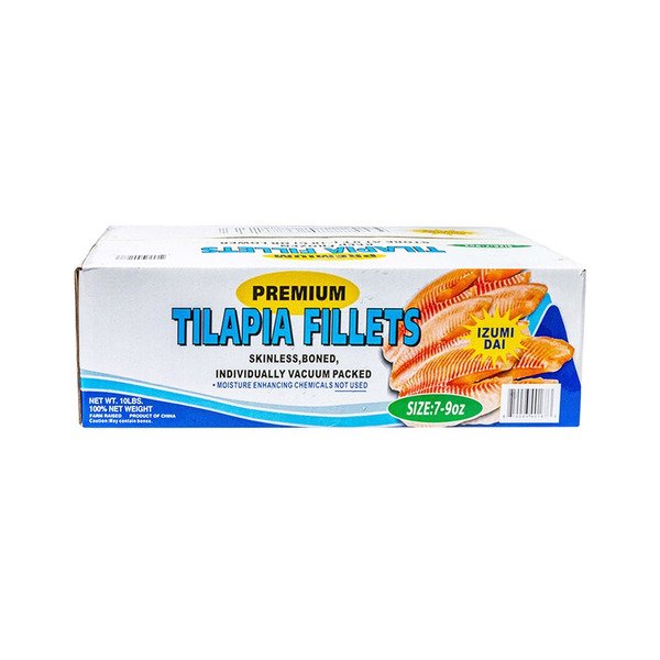 Frozen Tilapia Fillets, 7-9 oz - 10 lbs