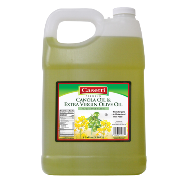 Canola Oil & Extra Virgin Olive Oiil 75/25 Style Blend - 1 gallon
