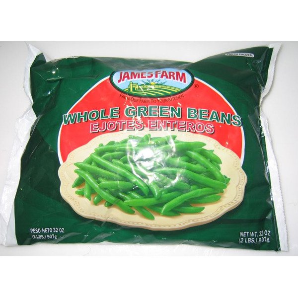 IQF Whole Green Beans - 2 lbs