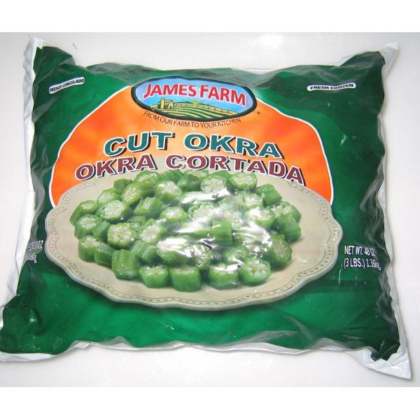 IQF Cut Okra - 3 lb