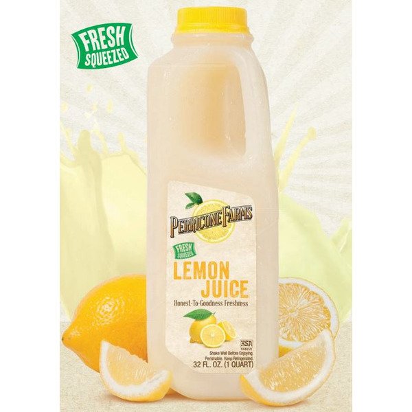 Fresh Squeezed Lemon Juice- 1/2 Gallon