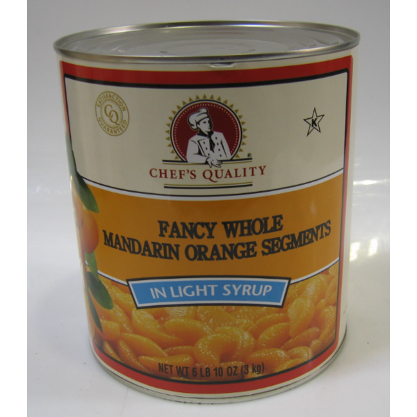 Whole Mandarin Orange Segmens - #10 cans