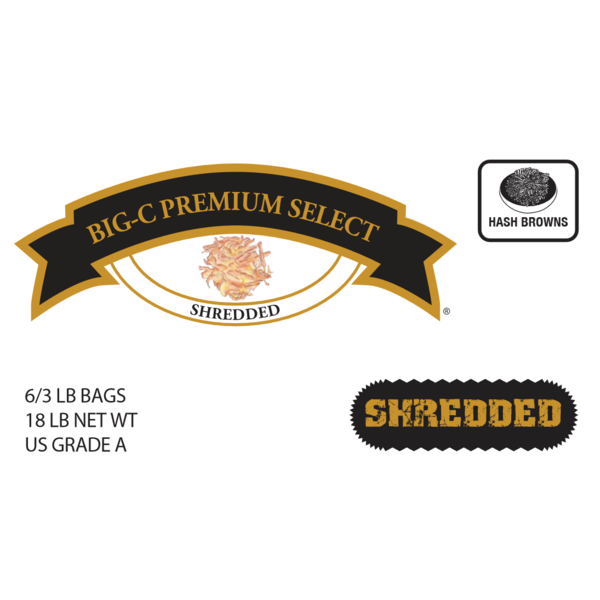 Shredded Hashbrown Potatoes - 6/3 lbs