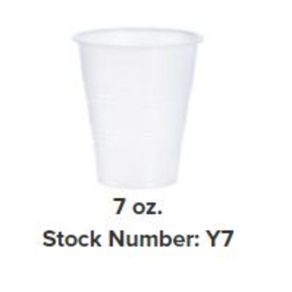 Dart - Y7 - 7 oz Translucent Cold Cups, Ribbed Walls - 2500 ct