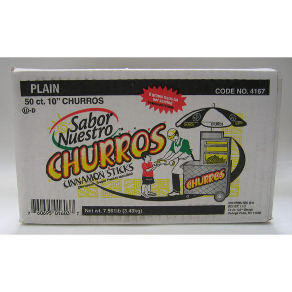 2oz Cinnamon & Sugar Churros, 10 inch- 50 ct