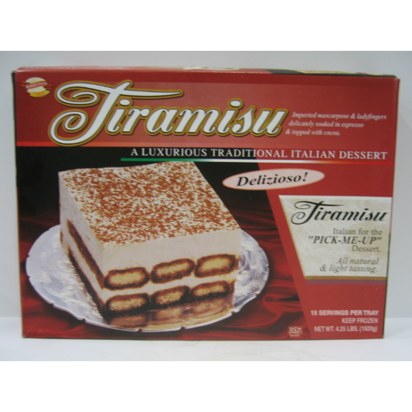 Frozen Supremo Italiano - Tiramisu Tray - 4.25 lb