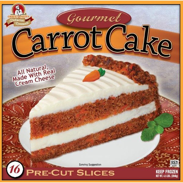 Carrot Cake with Cream Cheese Icing - 16 slices